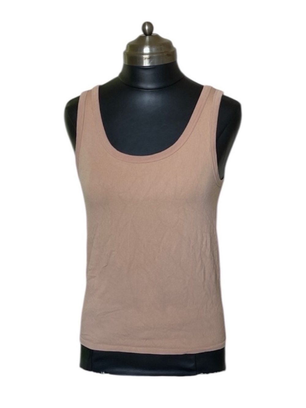 Christian Siriano Nude Scoop Neck Tank Top